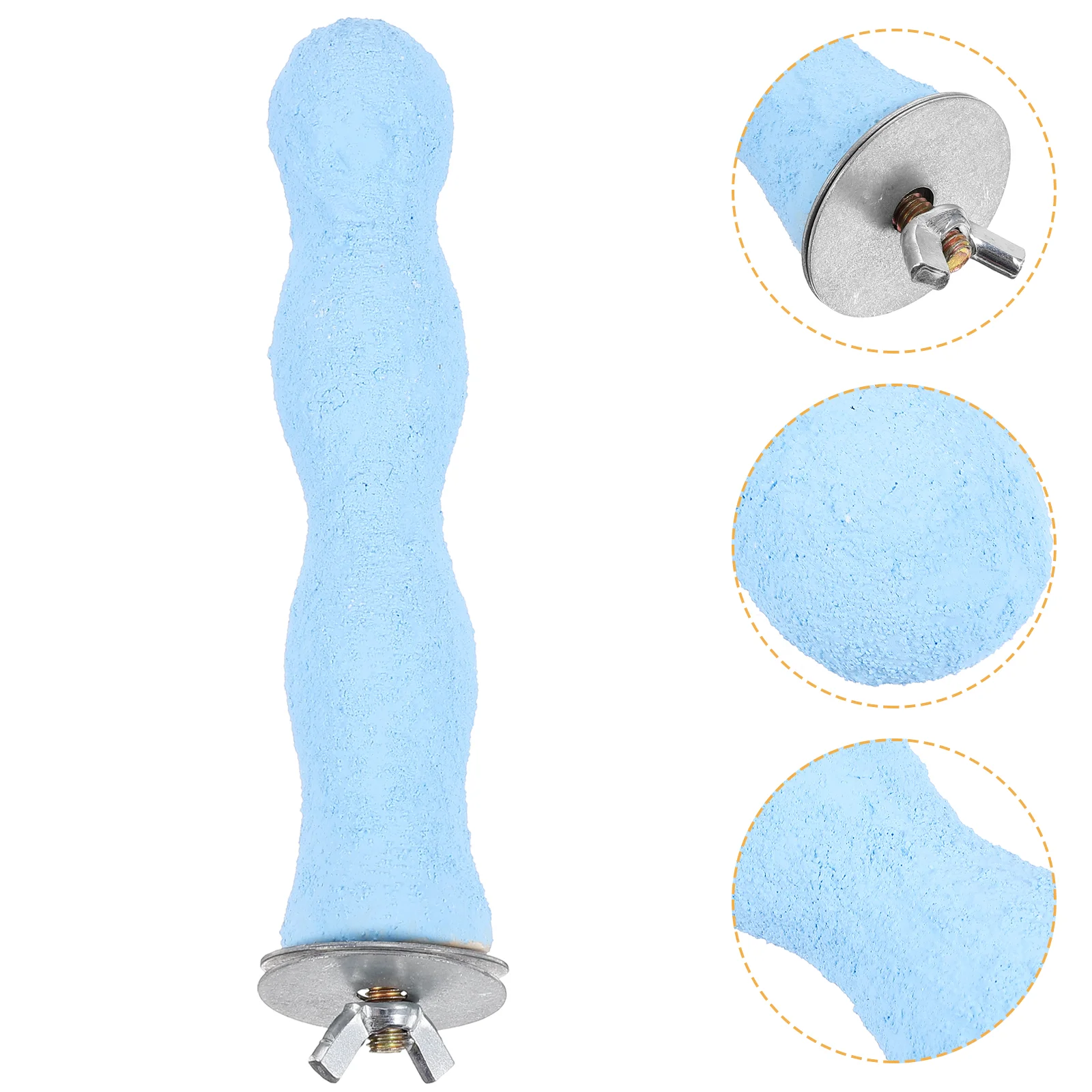 

Грубая пористая палочка для лап, пористая подставка для попугаев, клетка для попугаев, кокатиел, ракушка, африканский серый ара, ара, клетка для птиц, случайный цвет