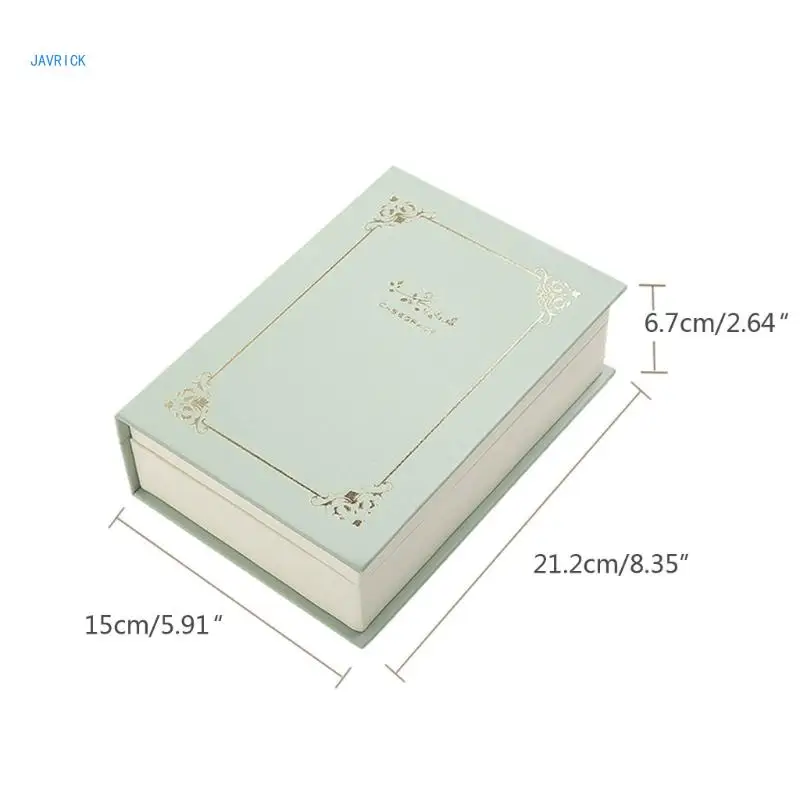 High-end Book Jewelry Storage Box Ring Pendant Earring Box European PU Box
