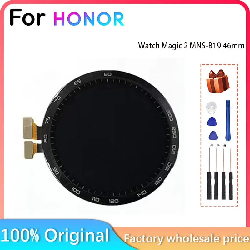 Huawei Honor Magic 2 스마트워치용 교체품, LCD 디스플레이 스크린 부품, 가장자리 없는 프레임, 46mm