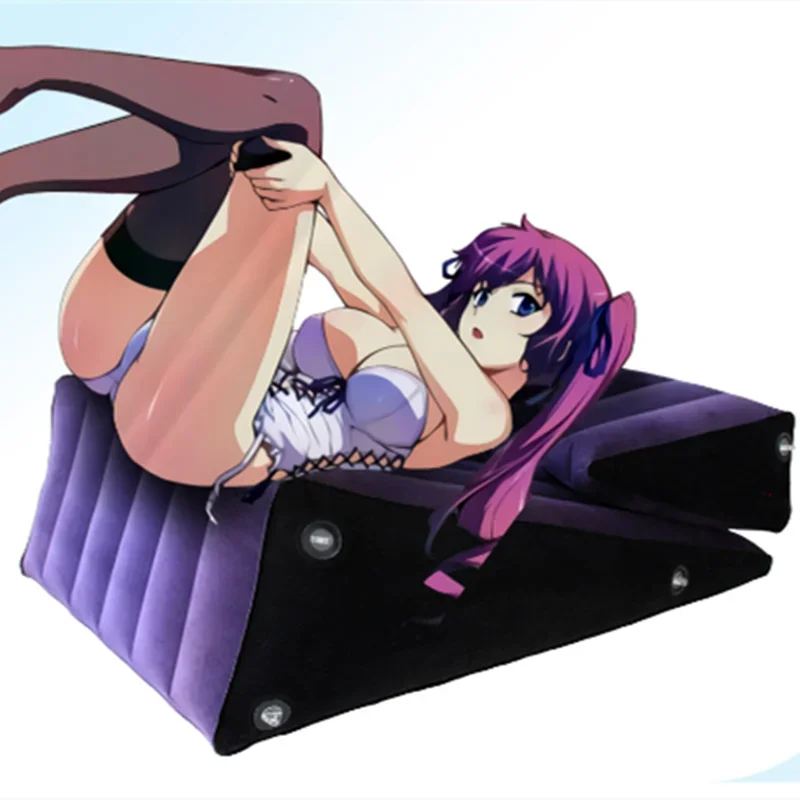 Triangle Pillow Bed Air Cushion Bedding Couple Posture Sofa Flirting Sex Toys Sex Swing