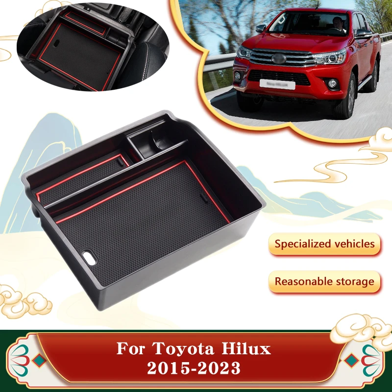 Car Center Armrest Storage Box Case For Toyota Hilux An120 An130