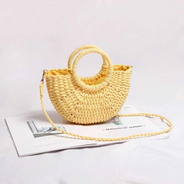 Small Straw Crossbody Bag  Woven Handbag Fashion - By Releaf