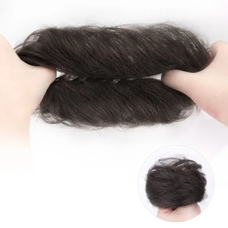 Fluffy Invisible Seamless Bun Natural Look Synthetic Hair Ring Fluffy Hair Decoration Women Girls Hair Tie Braiding Styling Tool 6