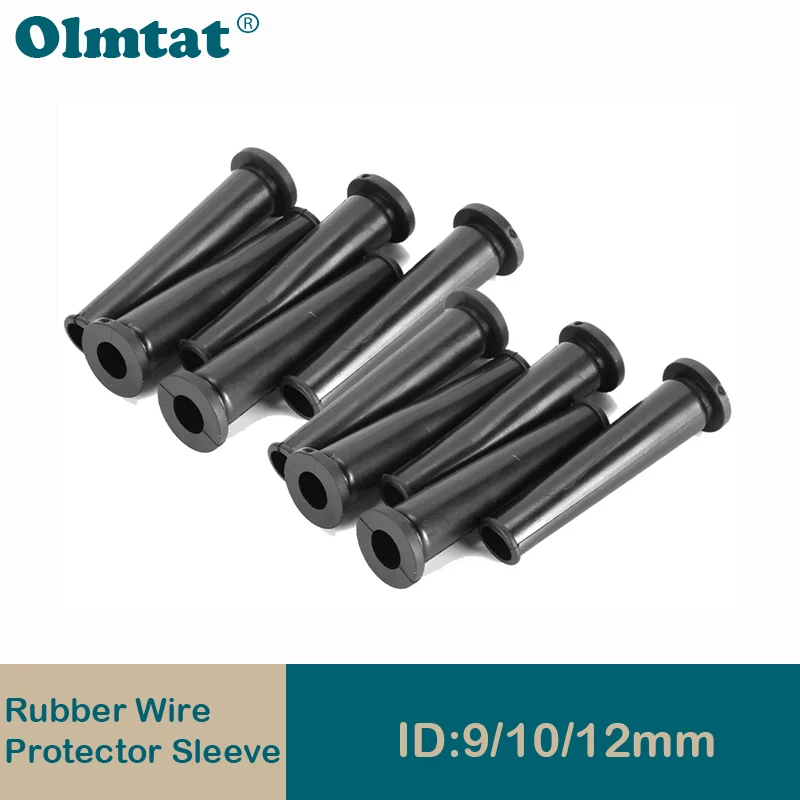 510Pcs91012mmRubberWireProtectorCableSleeveBootCoverFor