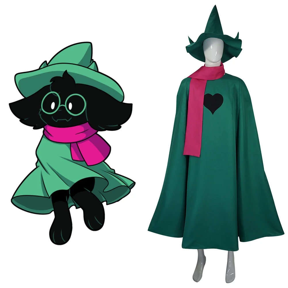 

Костюм для косплея Deltarune Ralsei, халат, плащ, головной убор