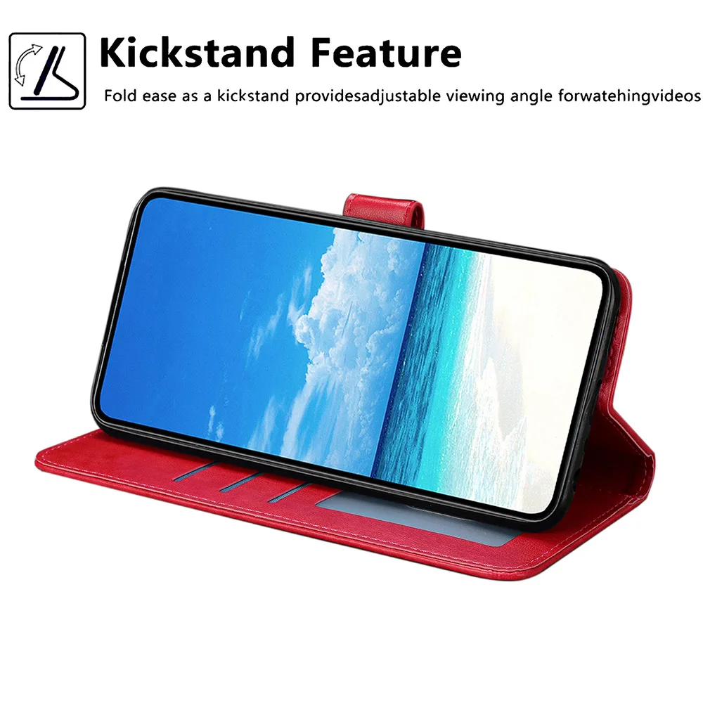 Elegant Leather Wallet Case with Card Storage - Premium Phone Cover