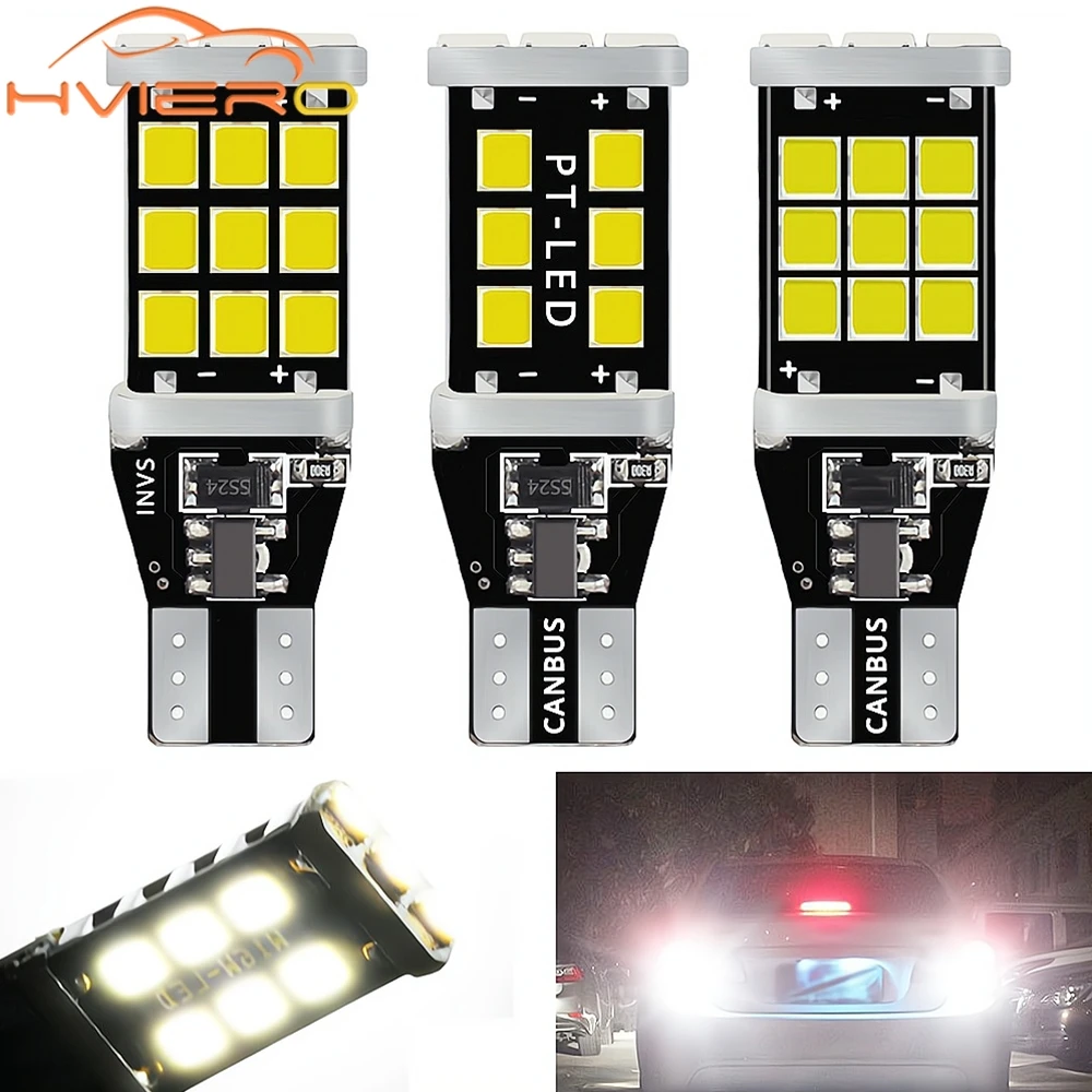 슈퍼 브라이트 LED 전구 백업 주차 조명, 후진 램프 브레이크, 2835 칩 테일 자동 방향 지시등, T15, 15, 21, 24SMD, 1, 2, 10 개