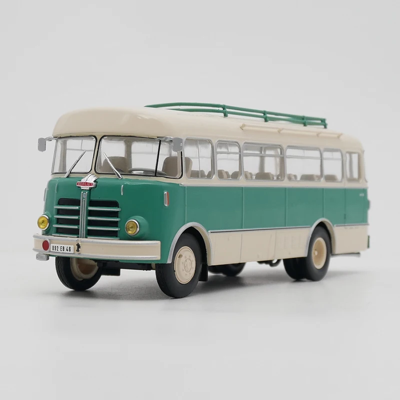 

1:43 Scale Diecast Alloy Berliet PLA French Bus Toys Cars Model Classics Adult Ornaments Gifts Nostalgia Souvenir Static Display