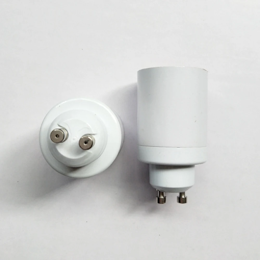 1pcs GU10 to E27 Converter LED Light Base Lamp Bulb Adapter Screw Socket E27 to GU10 Lamp Holder White