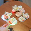 Sandalias Baby Shoes Kids Shoe 2023 Summer New LED Light Baby Walking Sandals Soft Sole Boy/girl Treasure Shoes Cartoon Sandals 1