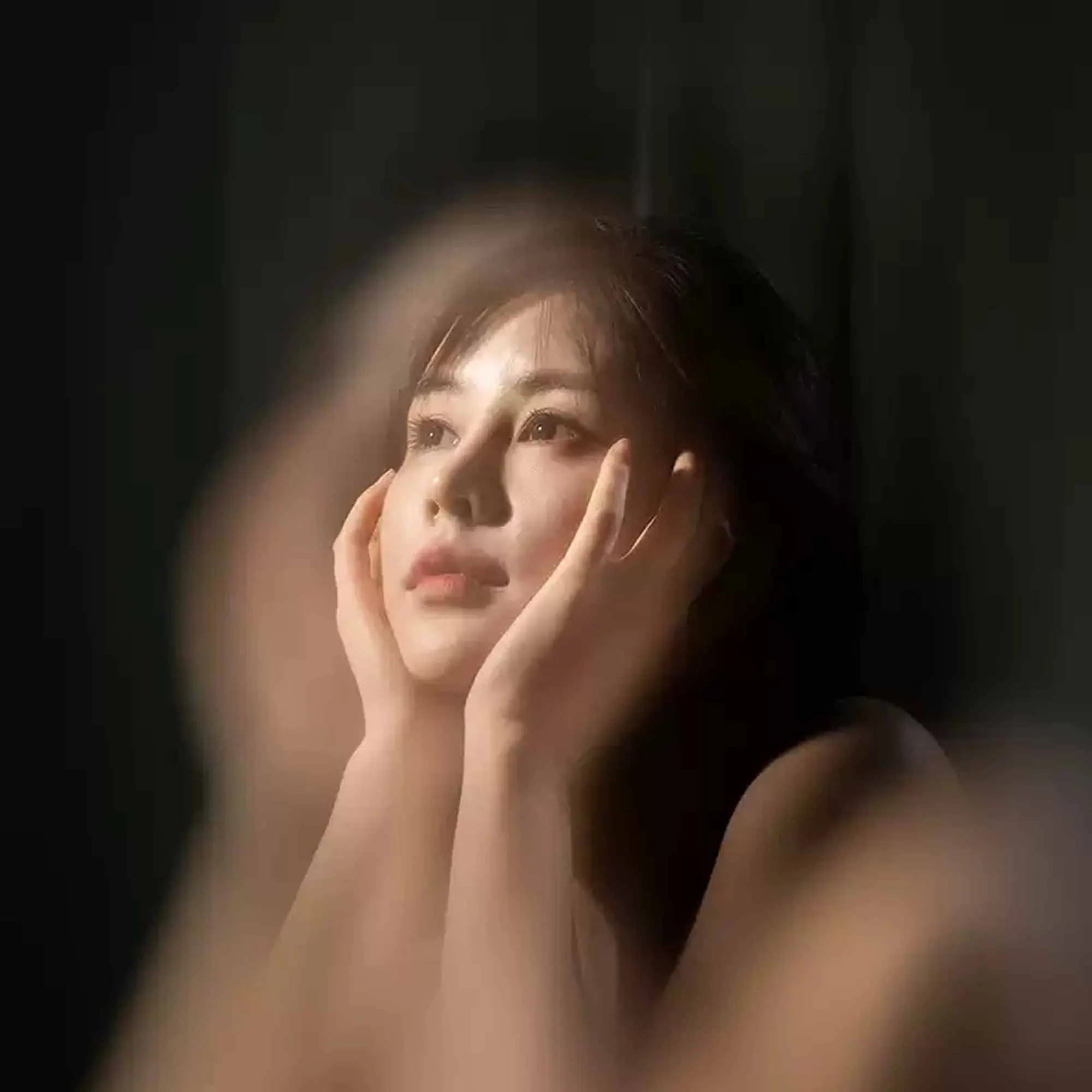 근접 필터 중앙 노출 가장자리 블러링 효과, 속이 빈 거울 전경 블러링 효과, 흐림 사진 인물 사진 스튜디오용