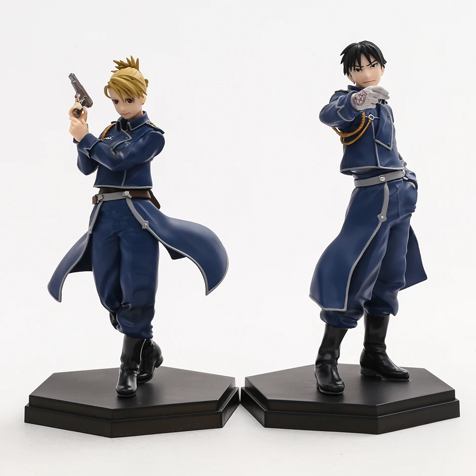 

Fullmetal Alchemist Popup Roy Mustang / Riza Hawkeye PVC Figure 16cm Anime Collection Model Toy Doll Gift
