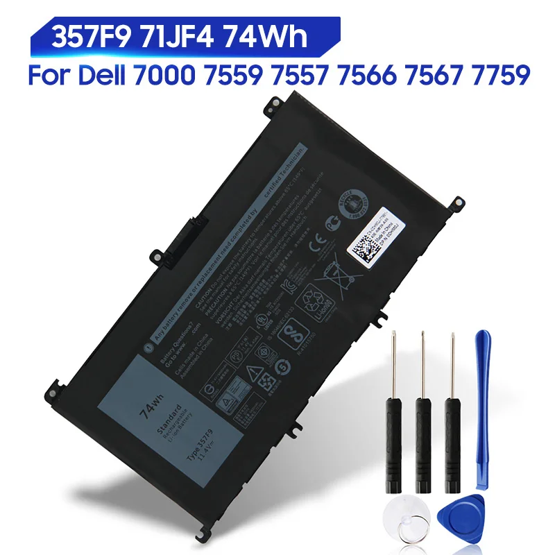 Купить Оригинальная сменная батарея для Dell Inspiron 15 &quot7000 7566 7759 7559 7567 7557 357F9 71JF4 настоящая | Аккумуляторы для телефонов (1005001948419557)