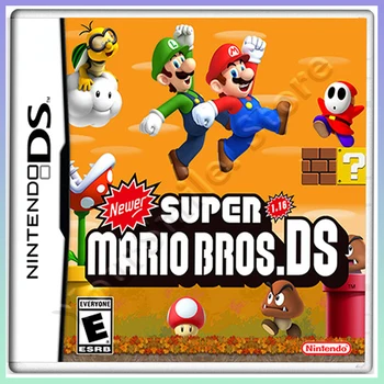 Cartucho de tarjeta de juego NDS de Super Mario Brothers, versión americana en inglés, nuevo 1