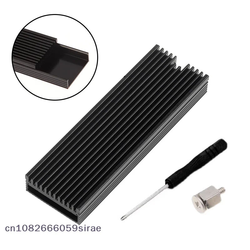 (CC44) 1세트 M2 2280 SSD 하드 디스크 알루미늄 방열판 열 패드가 있는 M.2 SSD NVMe 방열판용 방열 라디에이터