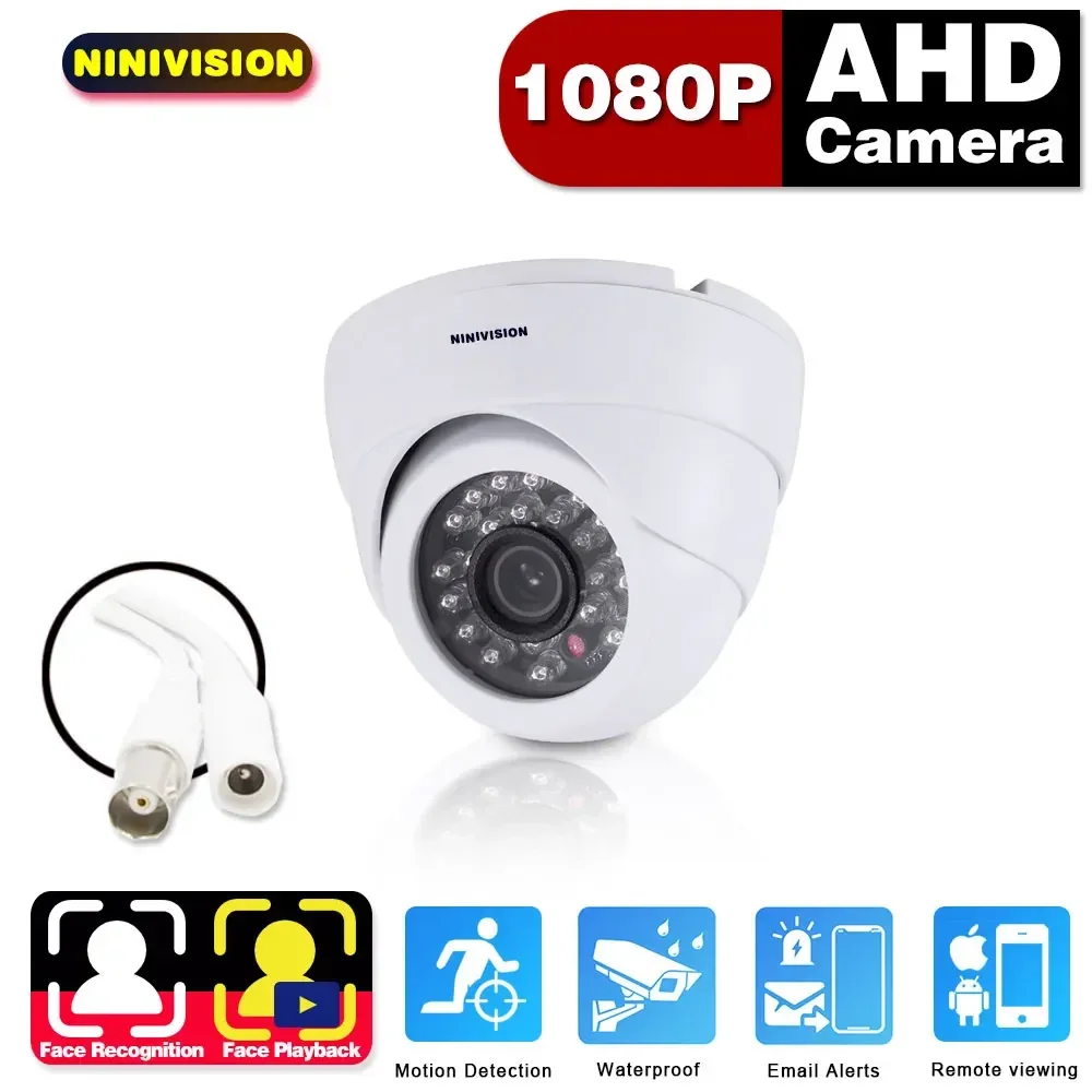 

AHD Dome Camera Security Home Analog Camera Indoor Outdoor Waterproof CCTV Surveillance Cameras Infrared Night Vision 1080p