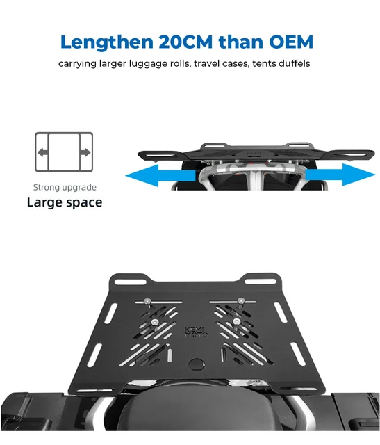 Bagage arrière de moto pour BMW Runder GS ADV Universal T1, agrandissement  Electrolux pour SUZUKI V-STROM DL1000 F850GS pour Yamaha - AliExpress