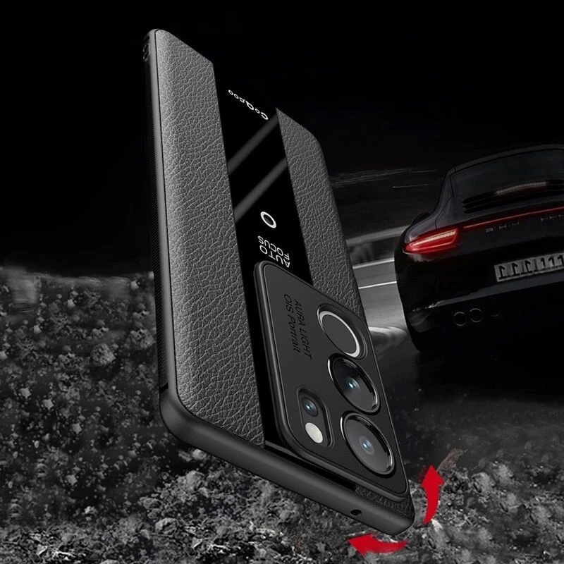 Luxurious Leather Phone Case – Stylish Soft Back Cover with Camera Protection and Shockproof Bumper