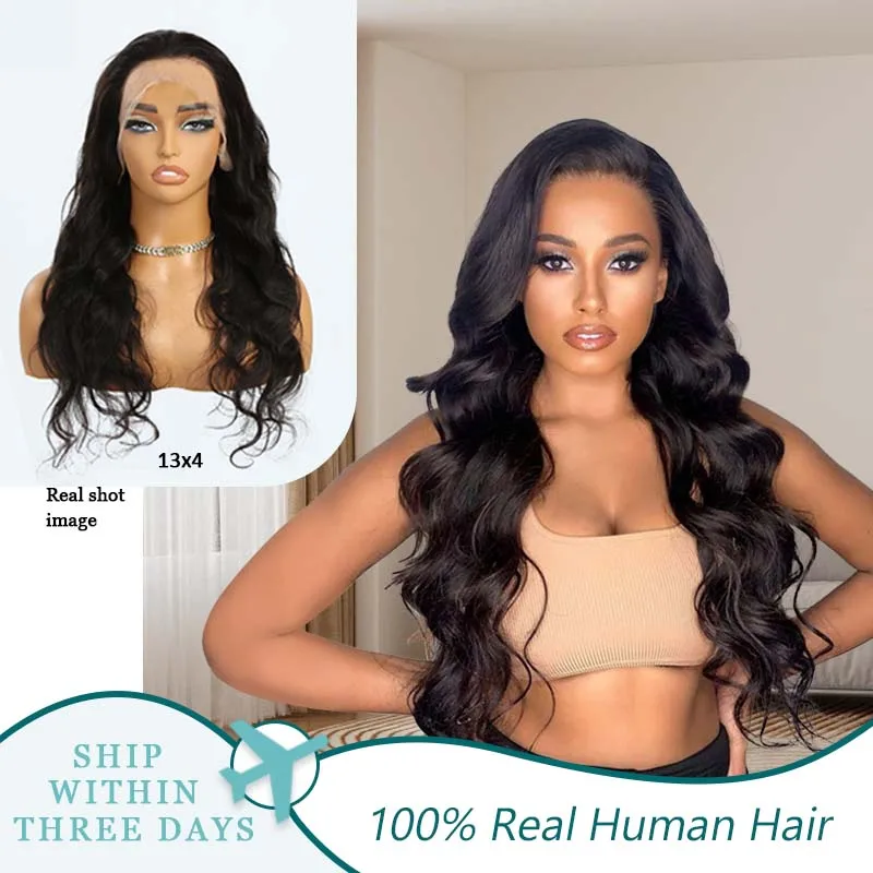 

HD Transparent 13x4 13x6 Lace Front wigs human hair Body Wave Pre Plucked Brazilian Body Wave Human Hair Frontal Wigs For Women