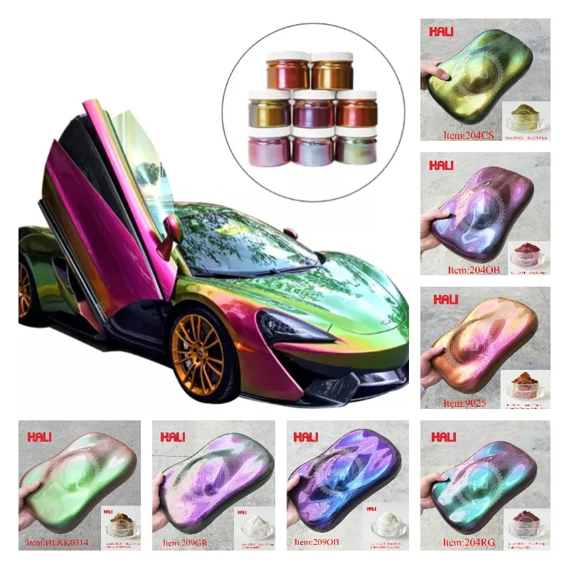 Chameleon mica powder color shift mica pigment color flip pigment item:4815 color:red/violet/blue weight:10gram