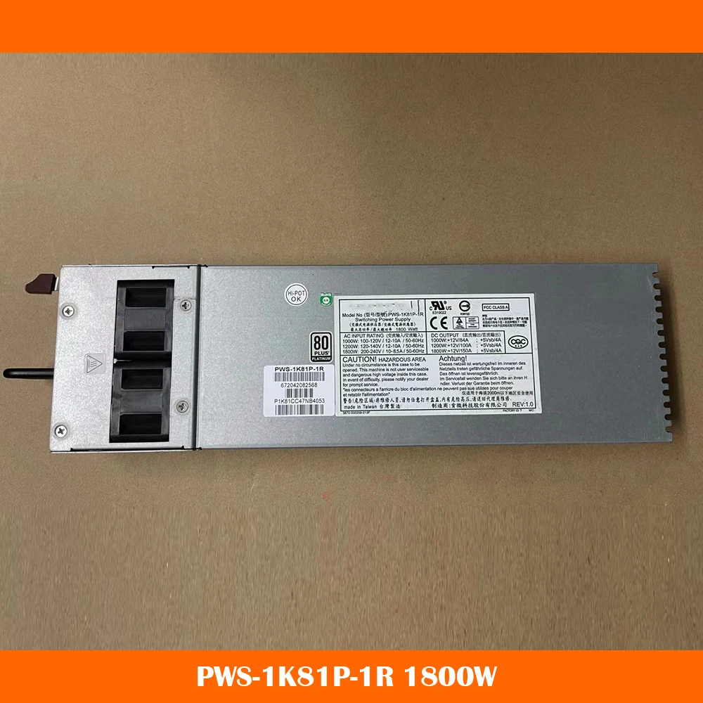 High Quality Server Power Supply For Supermicro PWS 1K81P 1R 1800W