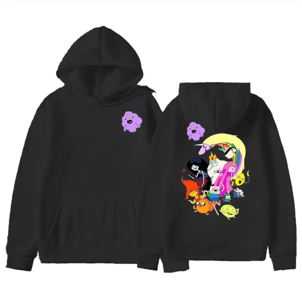 

Kawaii Costume Adventure Time Anime Hoodie Men Jack and Finn Bacon Pancake Girls Boys 2024 Casual Hoodie Sweatshirt Clothing