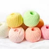 2mm Fluffy Cotton Fine Chenille Matte 50g DIY Hand Crochet Doll Knitting Doll Edelweiss Gold Velvet Wool Knitting Sweater Shoes 1