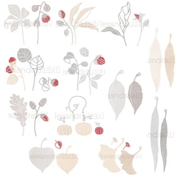Piggy Craft metal cutting dies cut die mold New flowers leaves fruit Scrapbook paper craft knife mould blade punch stencils dies