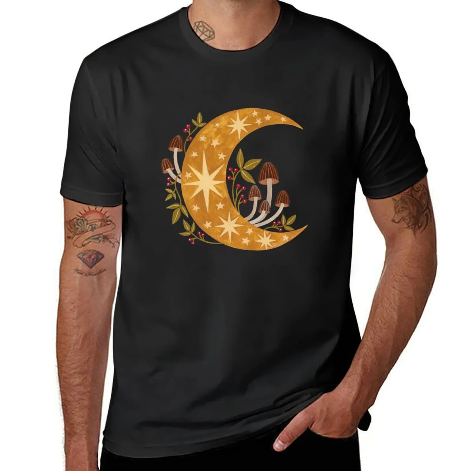 

Forest moon T-Shirt vintage summer top customs design your own sports fans plain t shirts men