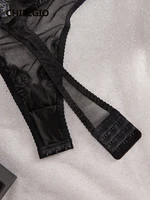 CHILLGIO Women Lace Embroidery Bodysuit Sexy Underwear Overalls Bodycon Erotic One Piece Sleepwear Lace Up Chic Strappy Jumpsuit - Image 6
