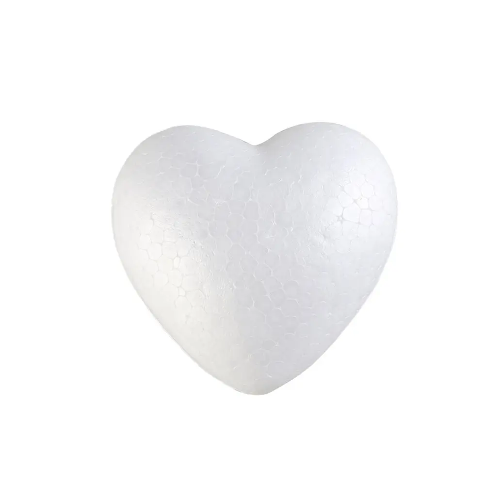 1/6/8/10/15cm Herz schaum form weiß Bastel kugeln Styropor Modellierung Polystyrol Hochzeits dekor DIY Ball Spielzeug Party Dekoration – Detail 8
