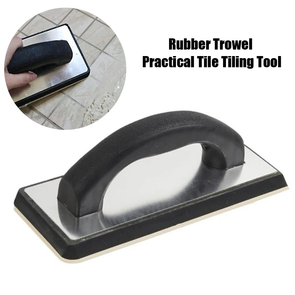 

Handheld Concrete Rubber Trowel Practical Tile Tiling Tool Anti-Scratch Builder Caulking Spatula Construction Tools Dropshipping