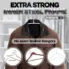 10-50 PCS Non-Slip Space Saving Clothes Hangers Durable Sturdy Contour Metal Shirt Clothes Hangers Suitable for Coat Jacket Suit 2
