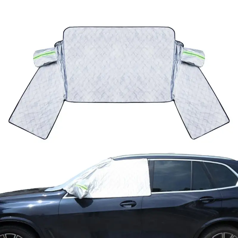 

Чехол на лобовое стекло для автомобиля, алюминиевая пленка, солнцезащитный козырек на лобовое стекло автомобиля, утолщенный чехол на лобовое стекло автомобиля, светоотражающий Снежный чехол