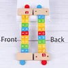 Children Wooden Math Arithmetic Learning Toys Montessori Teaching Addition Ruler Educational Number Toys For Kids Teaching Aids 3