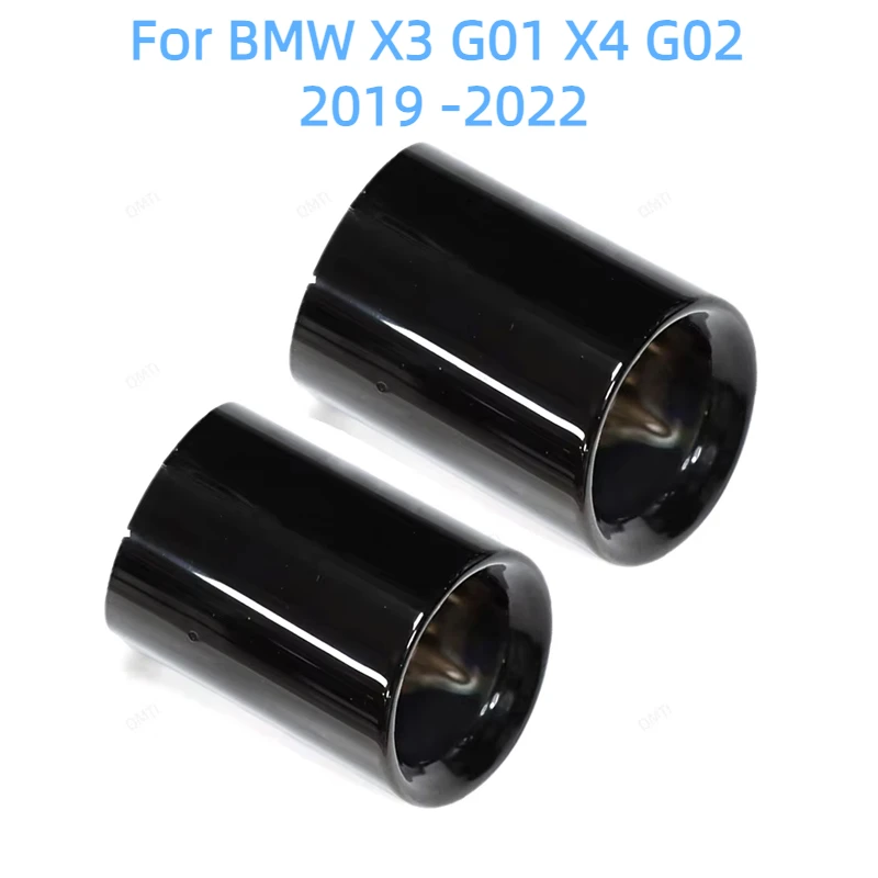 Exhaust Muffler Tip BMW X3 G01 X4 G02 Stainless Steel Black/Silver Exhaust Tip Nozzle Car Accessories