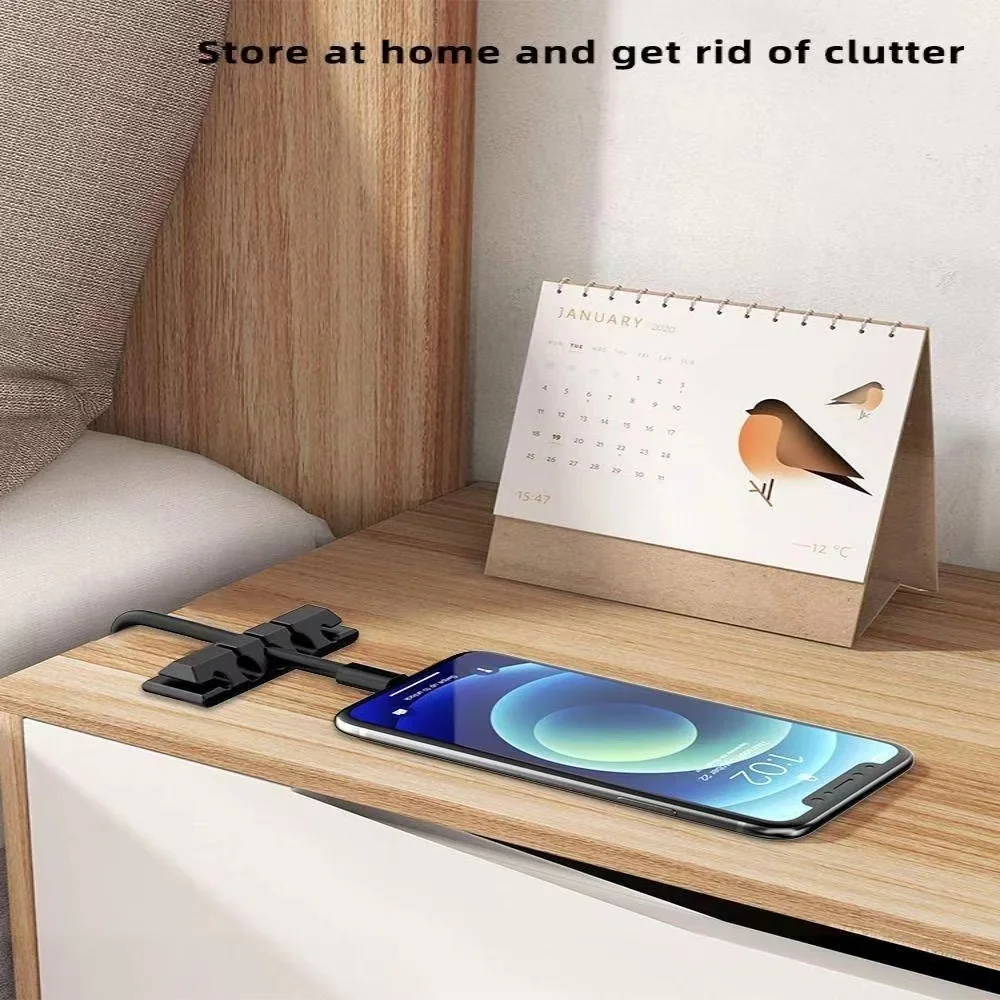 Silicone USB Cable Organizer Clips in Car Home Office Desktop Tidy Management Wire Cord Holder Cable Winder For Mouse Keyboard