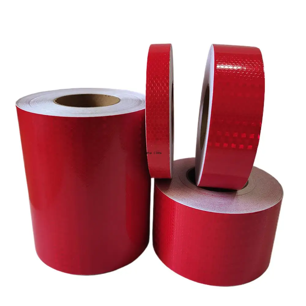 2.5cm/5m/10cm/15cm/20cm*5M reflective stickers Red Shining Stars Waterproof Strong Adhesive Safety Warning Reflector Tape Car