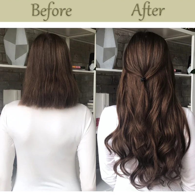 H&STAR 24Inch Synthetic  Extension r Curly Wave 16Clip In Hair Extensions Natural  Hair Pieces Hairpiece for Women False Hair