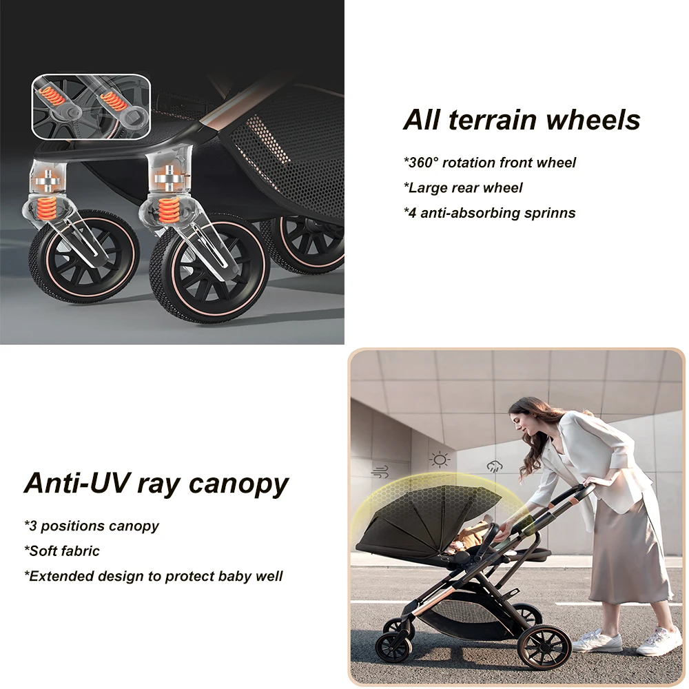 Convertible Travel Baby Stroller 3
