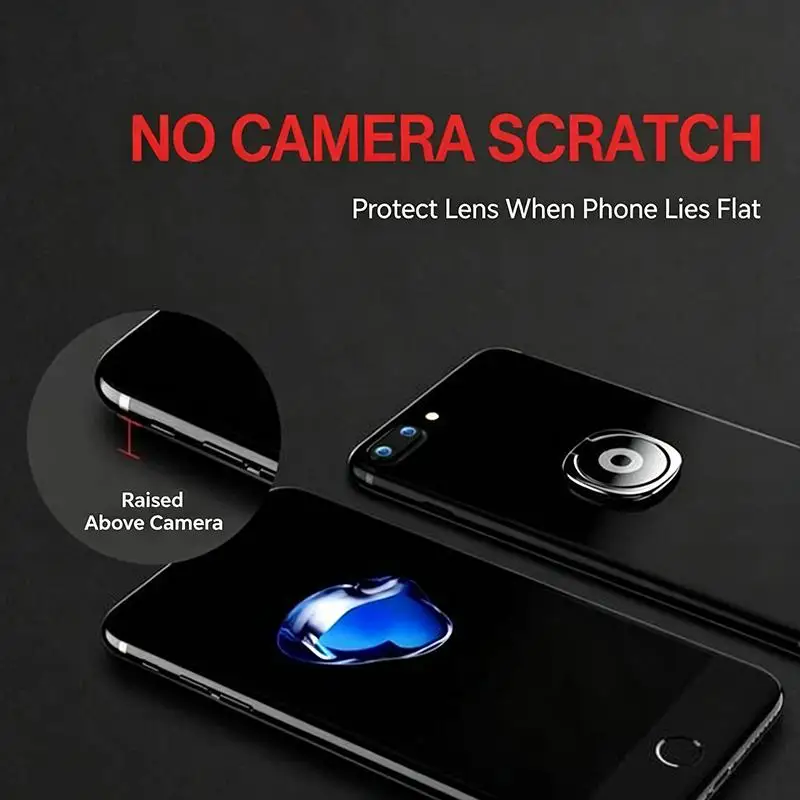 Enhance Your Grip: Metal Phone Ring Holder with 360° Rotation and Strong Adhesive