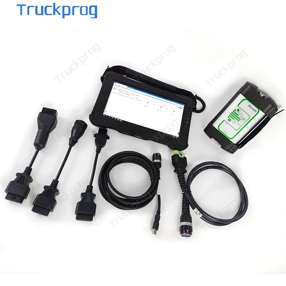 

Xplore tablet+Excavator diagnostic tool Original VCADS vocom 1 8890300 vocom 2 8890400 repair test kit for volvo construction