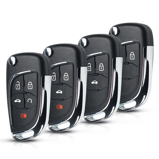 Keyyou ปุ่มกด2/3/4/5พับได้รีโมทอัจฉริยะ315MHz/433MHz ชิป ID46สำหรับ Chevrolet Cruze orland MALIBU Aveo Spark Sail 5