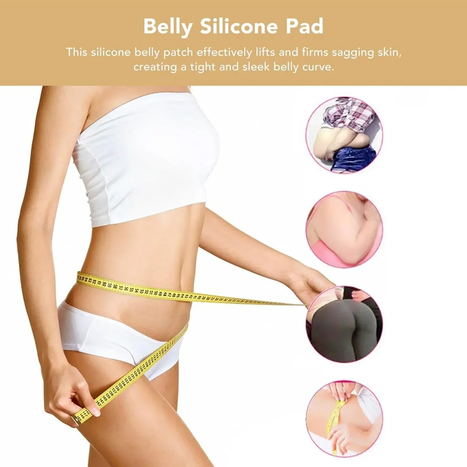 Belly Silicone Pad Anti Wrinkle Scar Stretch Marks Removal Sheets Reusable for Women Abdomen Belly Stomach Pads Stickers belly silicone pad