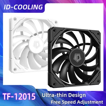 ID-COOLING TF-12015 120mm Cooling Fan Thinckness 15mm Ultra-Thin PC Case Fan 4Pin PWM Temperature Control Mute CPU Cooler 1