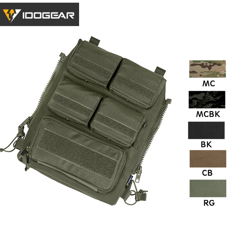 

IDOGEAR Tactical Pouch Bag Zip On Panel W/ Mag Pouch for AVS JPC2.0 CPC Vest 3573