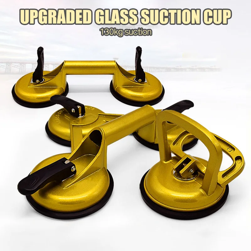 Vacuum Suction Cup Grip Sucker Plate Single Claw Double-claw Three -jaw Suction Puller For Tile Glass Floor Sucker Lifting Tool new ceramic tile cutting tool glass push knife manual high precision floor three wheel suction cup tile push knife cutter tools