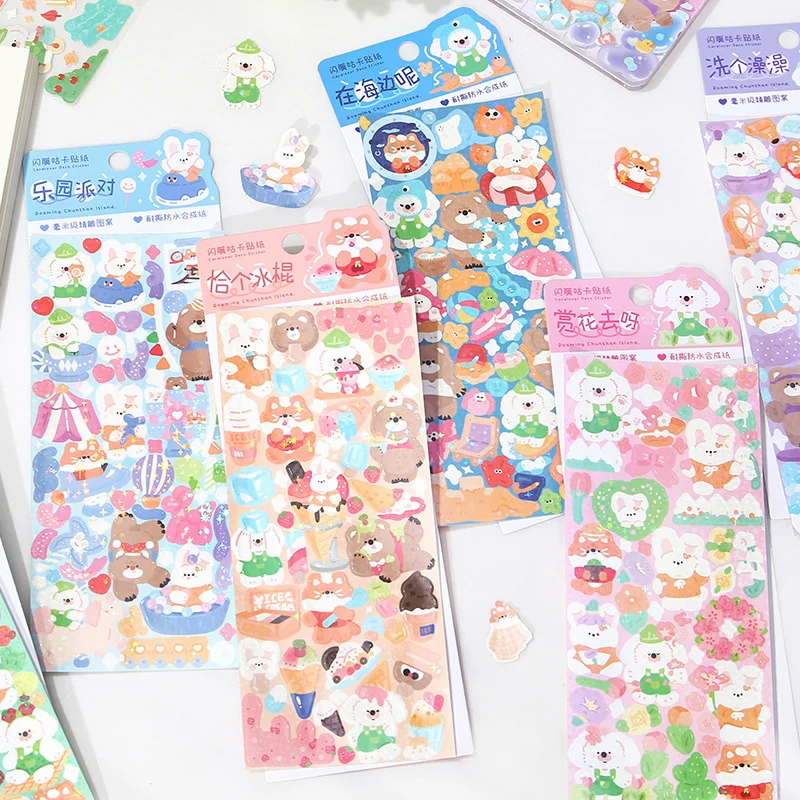 

1sheet Stickers Diary Album Labels Party Material Paper Journal Planner DIY Decorative Stationery Stickers Accessories