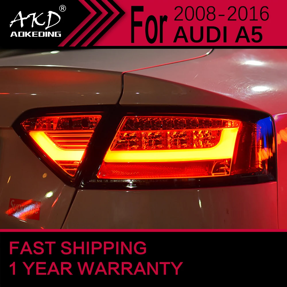 

Car Lights for Audi A5 LED Tail Light 2008-2016 A5 Rear Stop Lamp Brake Signal DRL Reverse Automotive Accessories