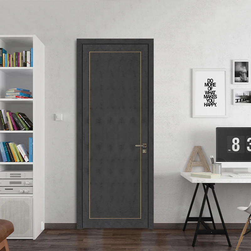 Factory Price Home Elegant Entrance Wooden Entry Room Interior Doors 4